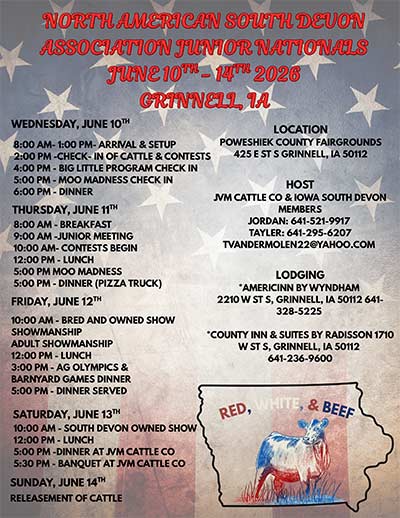 2026 Junior National Show Ad